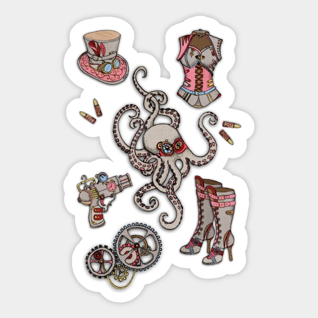 Steampunk Sticker by micklyn